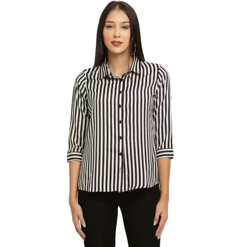 Womens xs rag and bone button down stripe top (nwot) (b44)